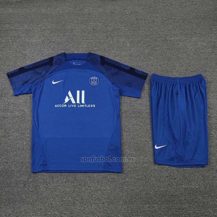 Chandal del Paris Saint-Germain Manga Corta 2022-2023 Azul - Pantalon Corto